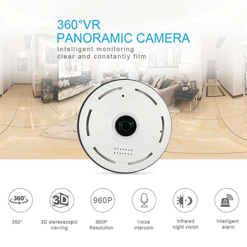 360EyeS EC10-I6 360 Degree HD Network Panoramic Camera with TF Card Slot ,Support Mobile Phones C...