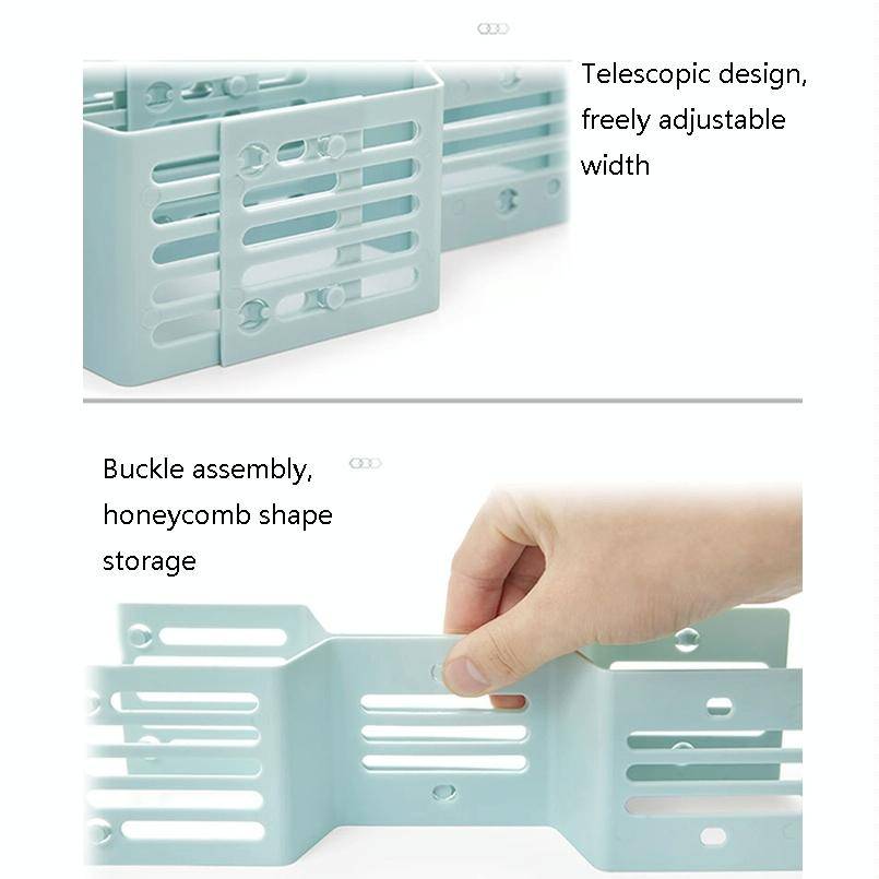 5 PCS TM19009 Drawers Storage Separator Retractable Drawer Divider(White)