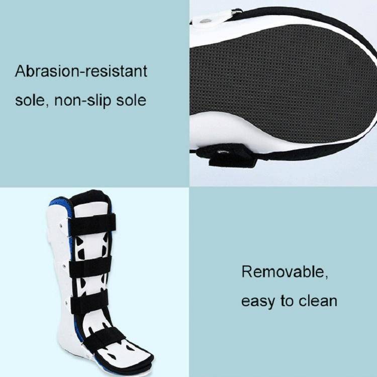 Calf Ankle Fracture Sprain Fixation Brace Plaster Shoe Foot Support Brace, Size: L Right(Short Se...