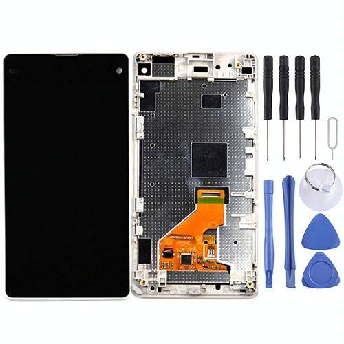 LCD Display + Touch Panel with Frame  for Sony Xperia Z1 Compact(White)