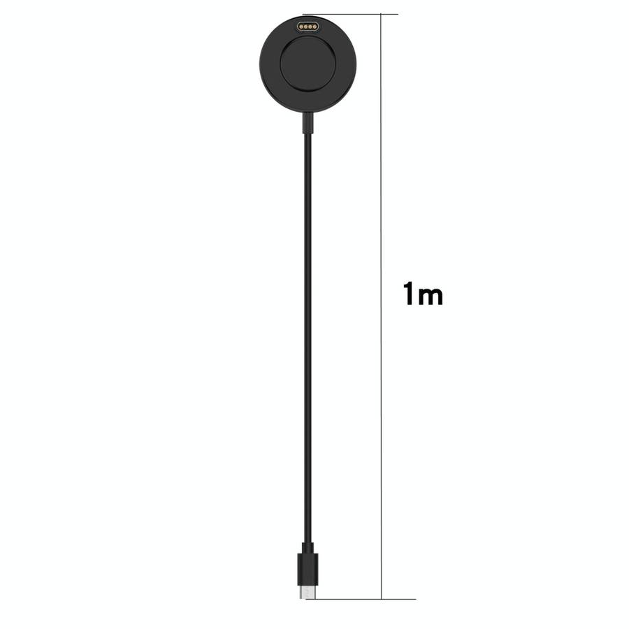 For Garmin Instinct Type-C / USB-C Interface Watch Charger With Data Function(Black)