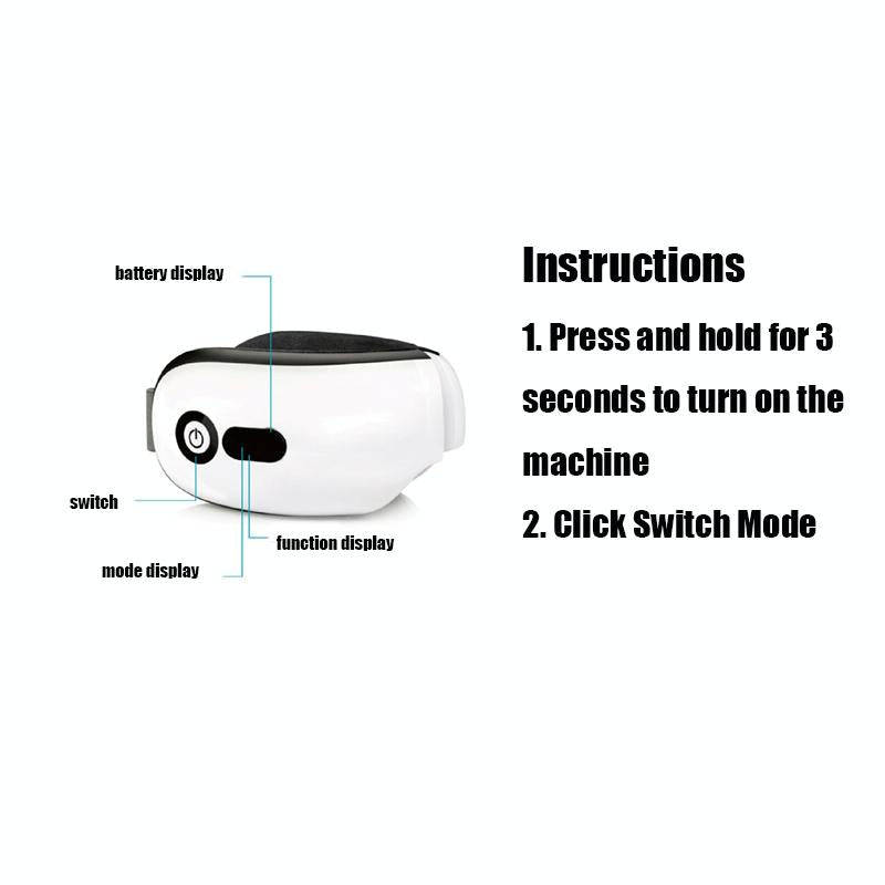 Eye Protector Air Pressure Eye Massager(White)