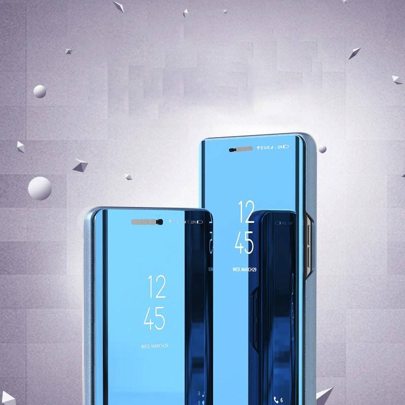 For Galaxy M60S / A81 / Note 10 Lite Plated Mirror Horizontal Flip Leather Case with Holder(Silver)