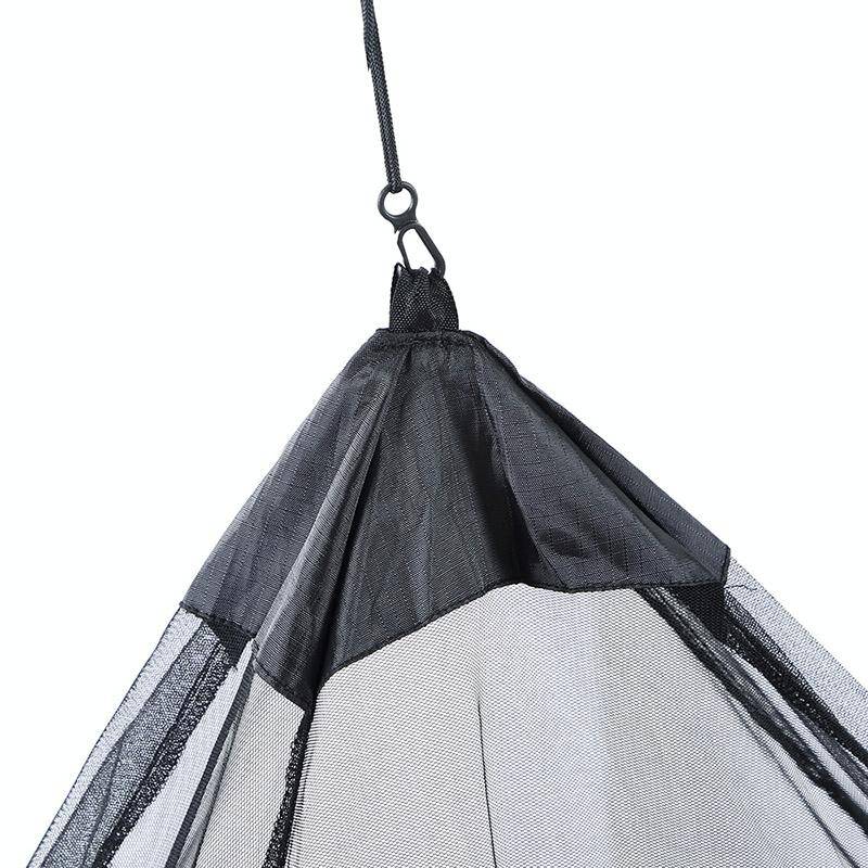 Polyester Mesh Tent Outdoor Camping Single Perspective Anti-Mosquito Net(Army Green)