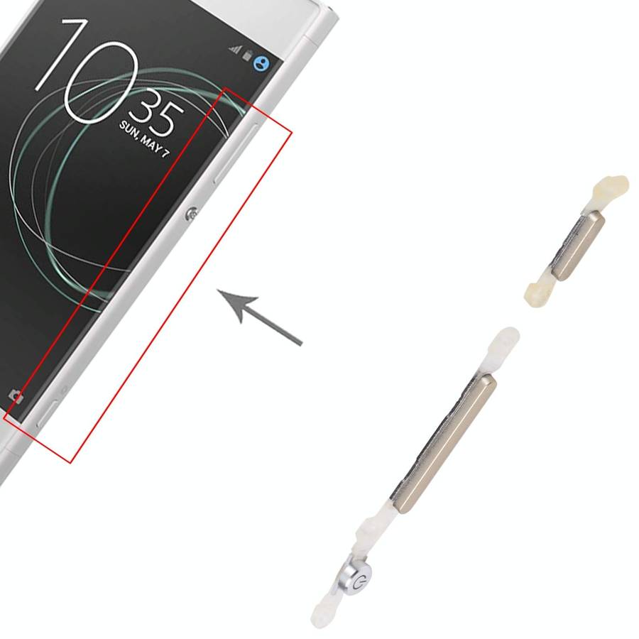 Original Side Keys for Sony XPeria XA1 (Gold)