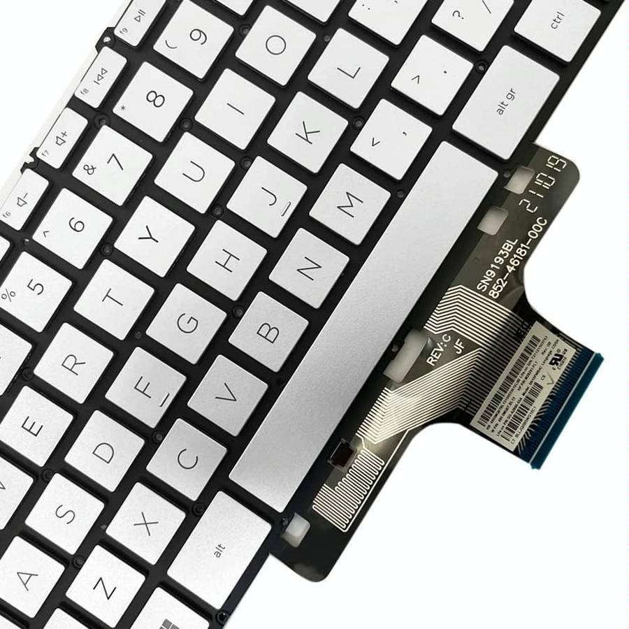 For HP Pavilion X360 14-DW US Version Laptop Backlight Keyboard(Silver)