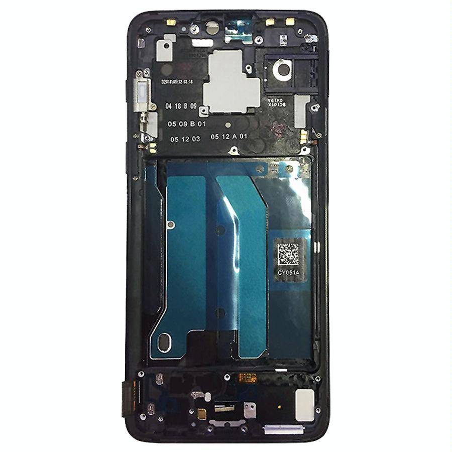 For OnePlus 6 Digitizer Full Assembly with Frame OEM LCD Screen (Black)