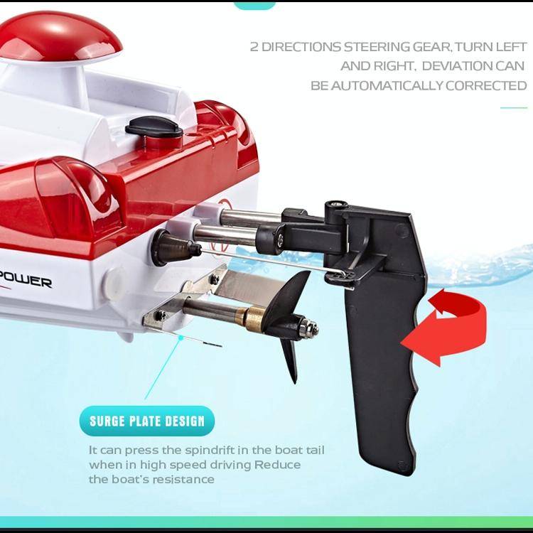 HongXunJie HJ806 2.4Ghz Water Cooling High Speed Racing Boats with Remote Controller, Auto Flip F...