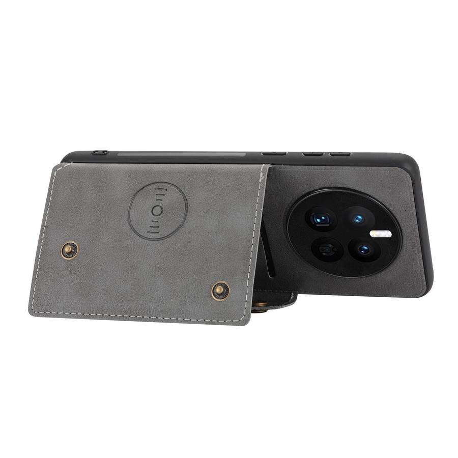 For Huawei Mate 50 Double Buckle Magnetic Phone Case(Grey)