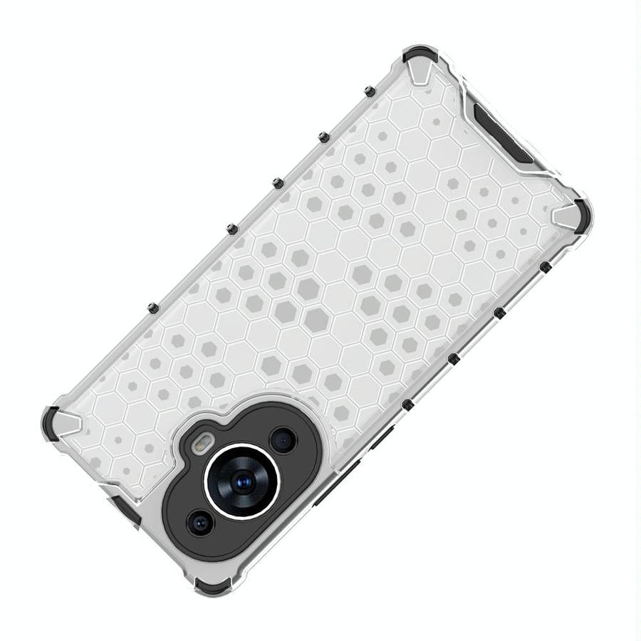 For Huawei nova 11 Pro 4G Shockproof Honeycomb Phone Case(White)