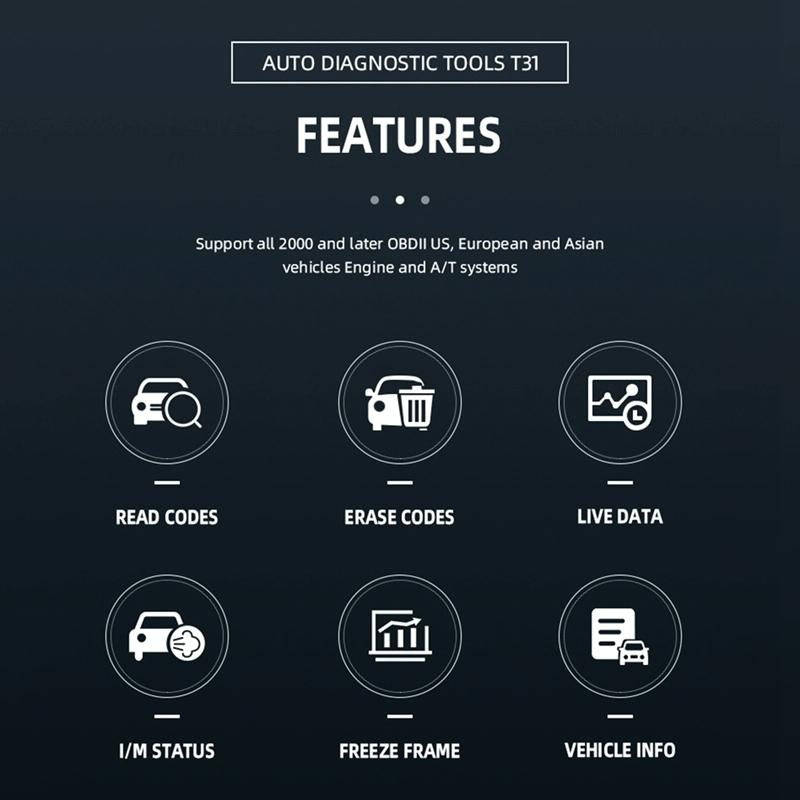 T31 OBD2 Car Fault Diagnosis Tool Fault Analyzer
