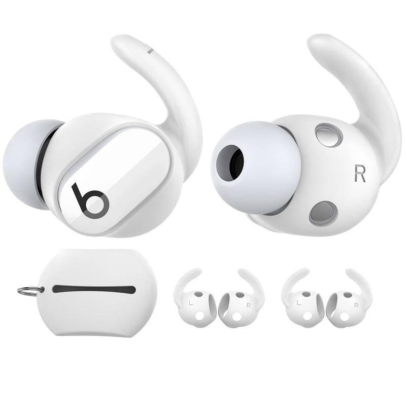 For Beats Studio Buds AhaStyle PT172 Earphone Silicone Ear Caps, Style: Earcap (Black)
