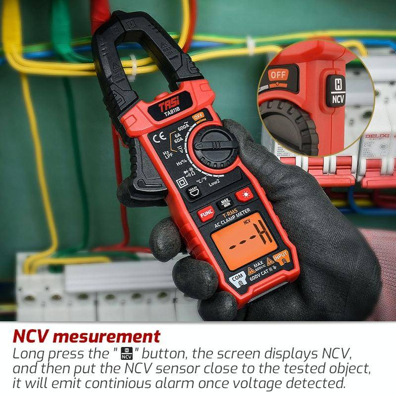 TASI TA811B Clamp Meter High Accuracy AC DC Voltage Ammeter
