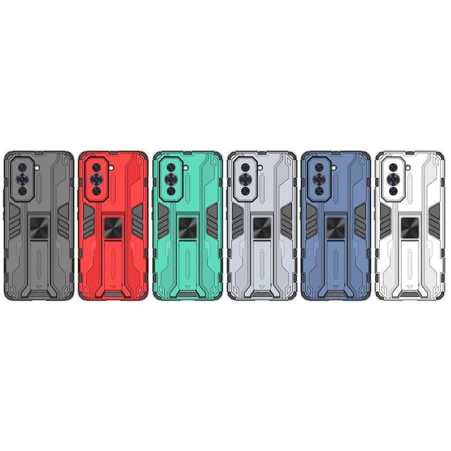 For Huawei Nova 10 Pro 4G Supersonic PC + TPU Shock-proof Protective Phone Case with Holder(Silver)