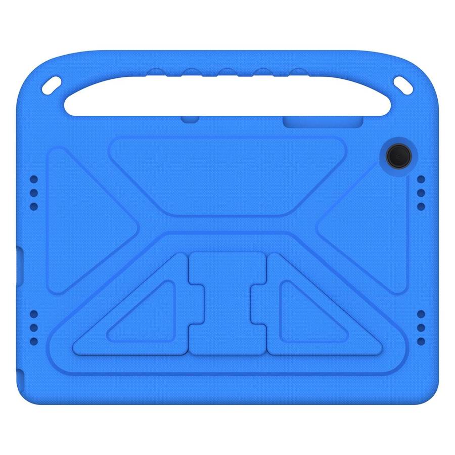 For Samsung Galaxy Tab A9+ Handle EVA Shockproof Tablet Case with Holder(Blue)