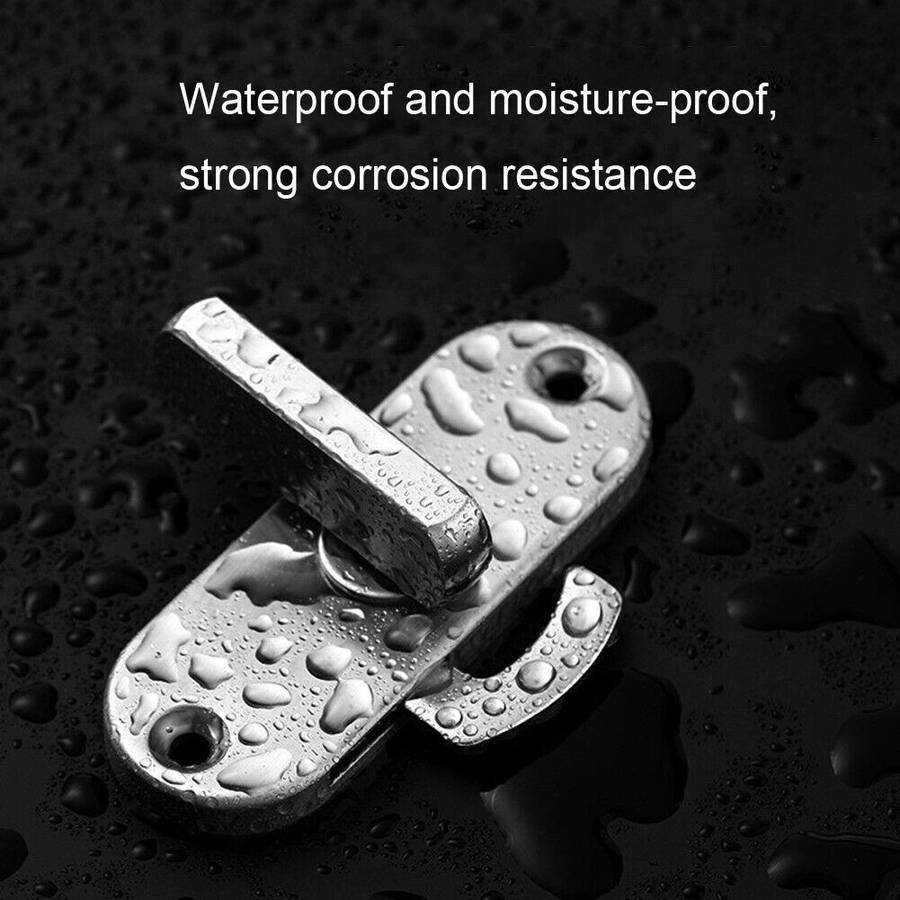 Zinc Alloy Slot-free 90 Degrees Right Angle Migration Door Hook Lock