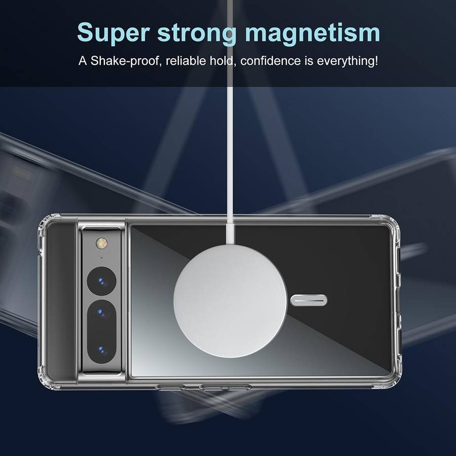 For Google Pixel 6 Pro Transparent Frosted MagSafe Phone Case