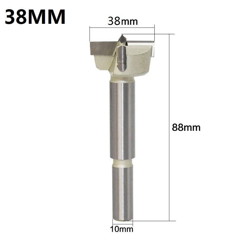 38mm Woodworking Drill Bit Hole Opener Round Lengthened Wooden Door Drill