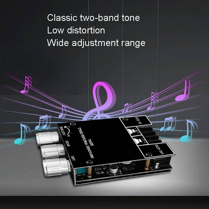 ZK-502MT 50W x 2 2.0 Stereo Bluetooth Audio Digital HIFI Power Pipe Module
