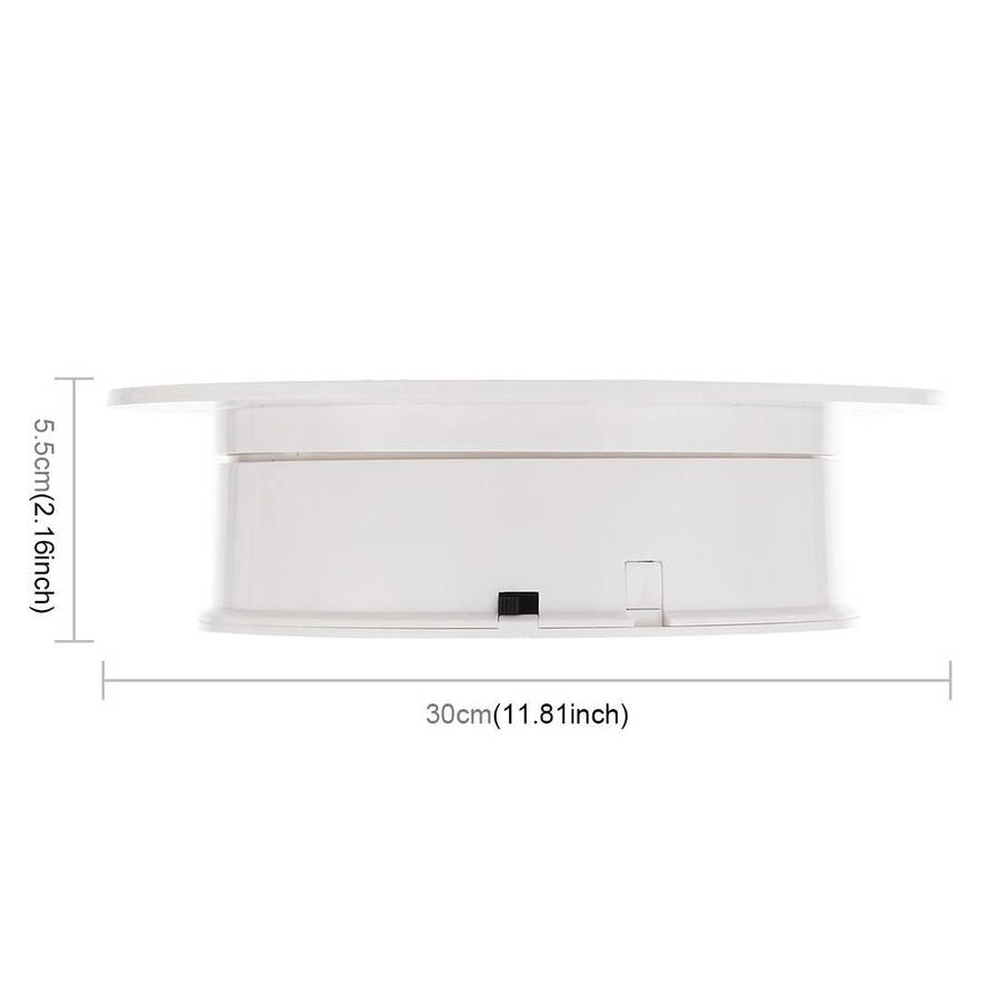 30cm 360 Degree Electric Rotating Turntable Display Stand Video Shooting Props Turntable for Phot...