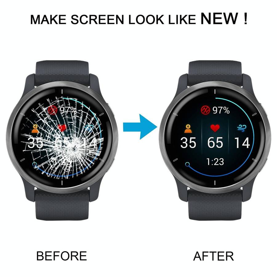 For Garmin Venu 2 Original LCD Screen with Digitizer Full Assembly (Black)
