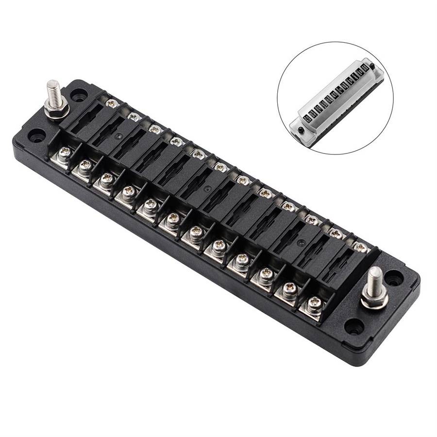 CS-979A2 FB1904 1 In 1 Out 12 Ways No Distinction Positive Negative Fuse Box without Fuse for Aut...