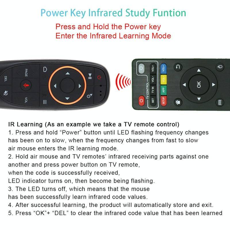 Intelligent Voice Remote Control With Learning Function, Style: G10SPro Backlight With Gyroscope