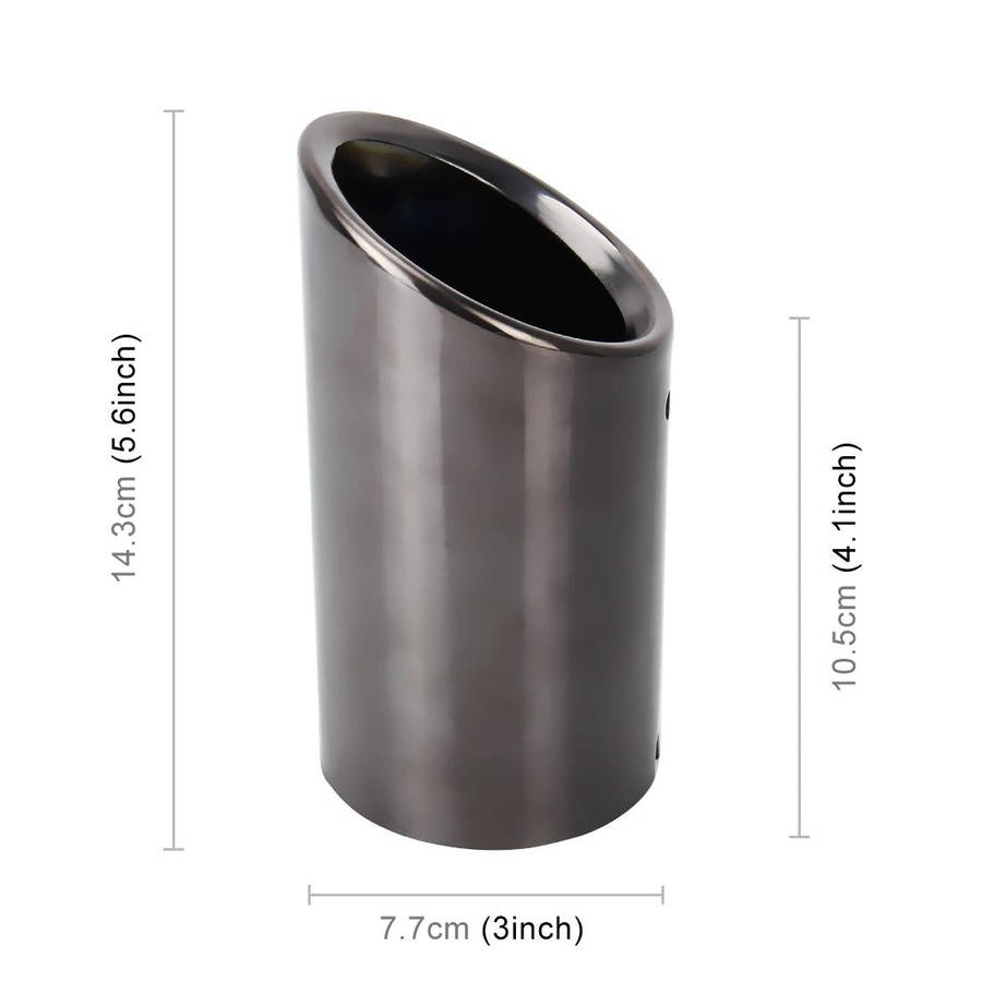 2 PCS Car Styling Stainless Steel Exhaust Tail Muffler Tip Pipe for VW Volkswagen 1.8T/2T Swept V...