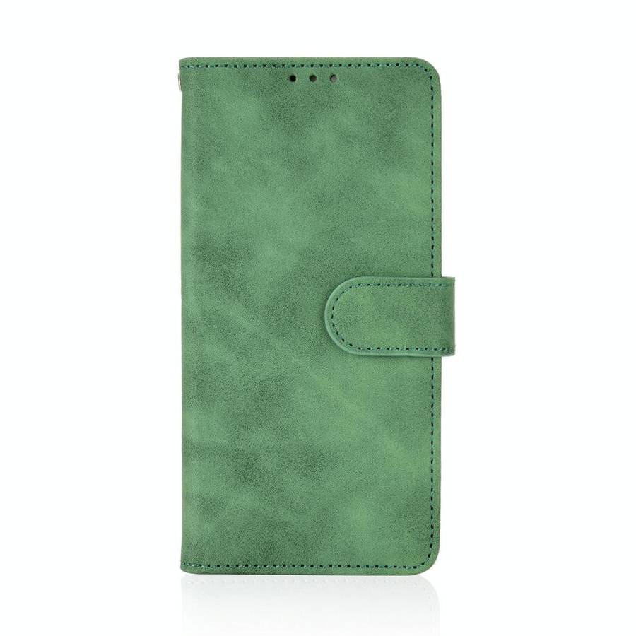 For Nokia C21 Plus Skin Feel Magnetic Flip Leather Phone Case(Green)
