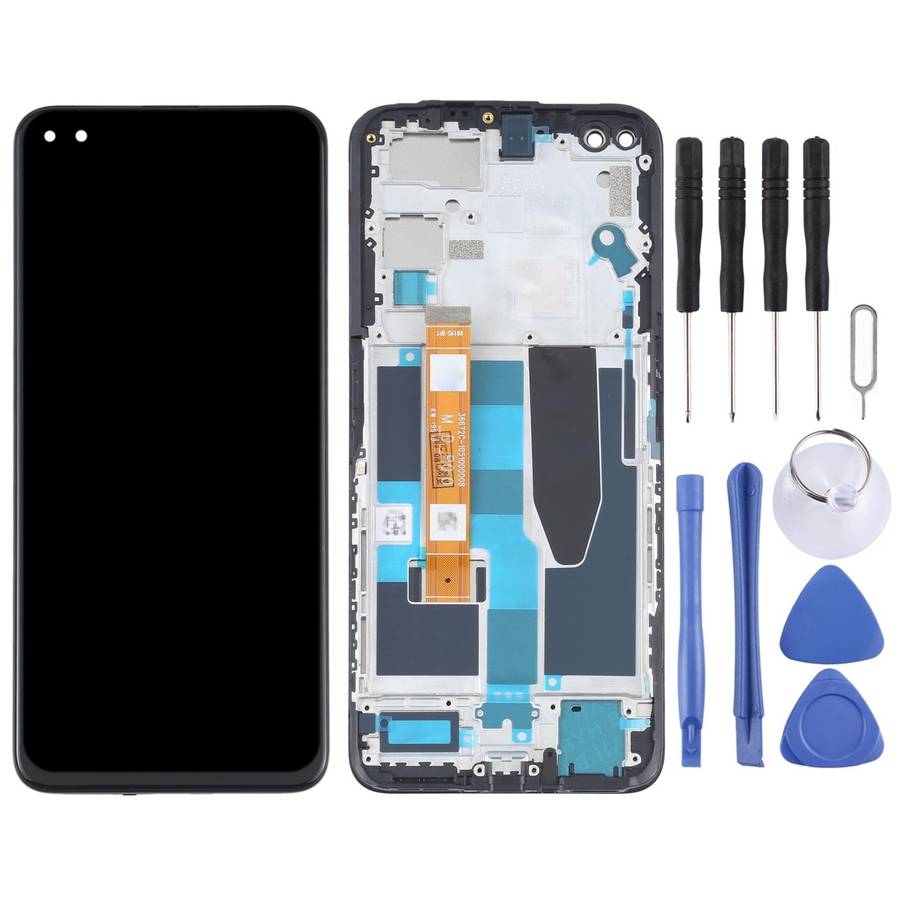LCD Screen and Digitizer Full Assembly With Frame for OPPO Realme X50 5G RMX2144