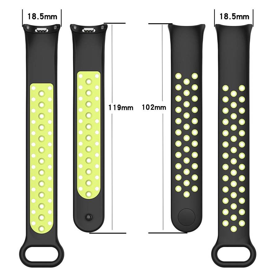 For Xiaomi Mi Band 8 Two Color Nail Buckle Silicone Watch Band(Midnight Blue White)