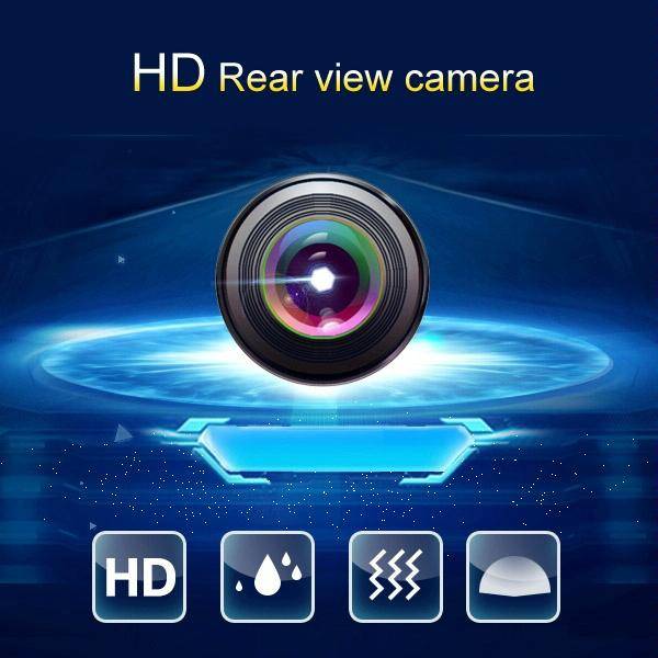 E363 120 Degree Wide Angle Waterproof Car Rear View Camera(Black)