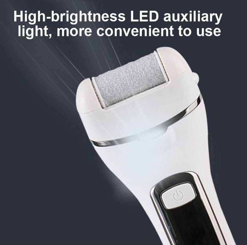 Electric Foot Grinder Digital Display Rechargeable Pedicure Peeling, Color: Black