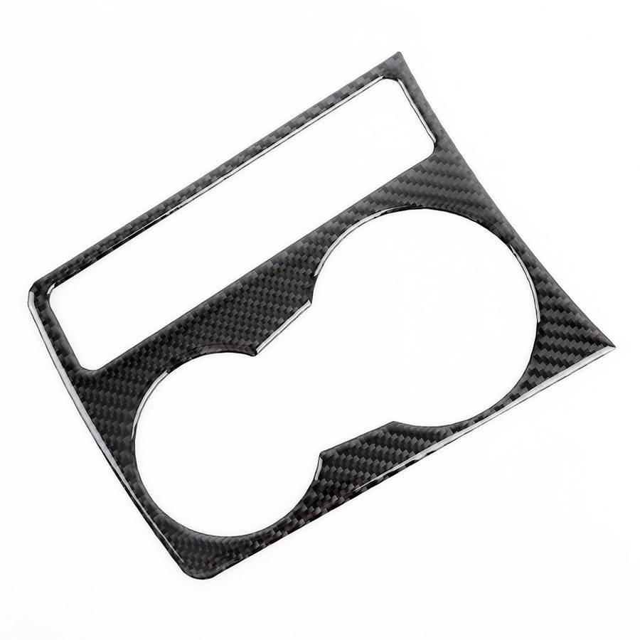 Car Carbon Fiber Water Cup Holder Decorative Sticker for Audi A4L / A5 / Q5 2009-2016
