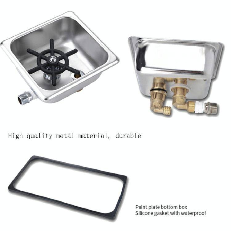 Automatic High Pressure Embedded Stainless Steel Bar Cup Washer Economy Type B