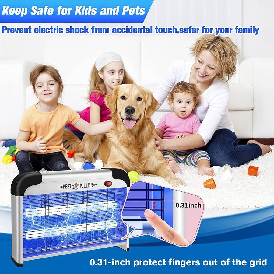 SK611 Indoor Household 20W Electric Shock Mosquito Killer Lamp High Voltage Hotel Fly Killer Lamp...