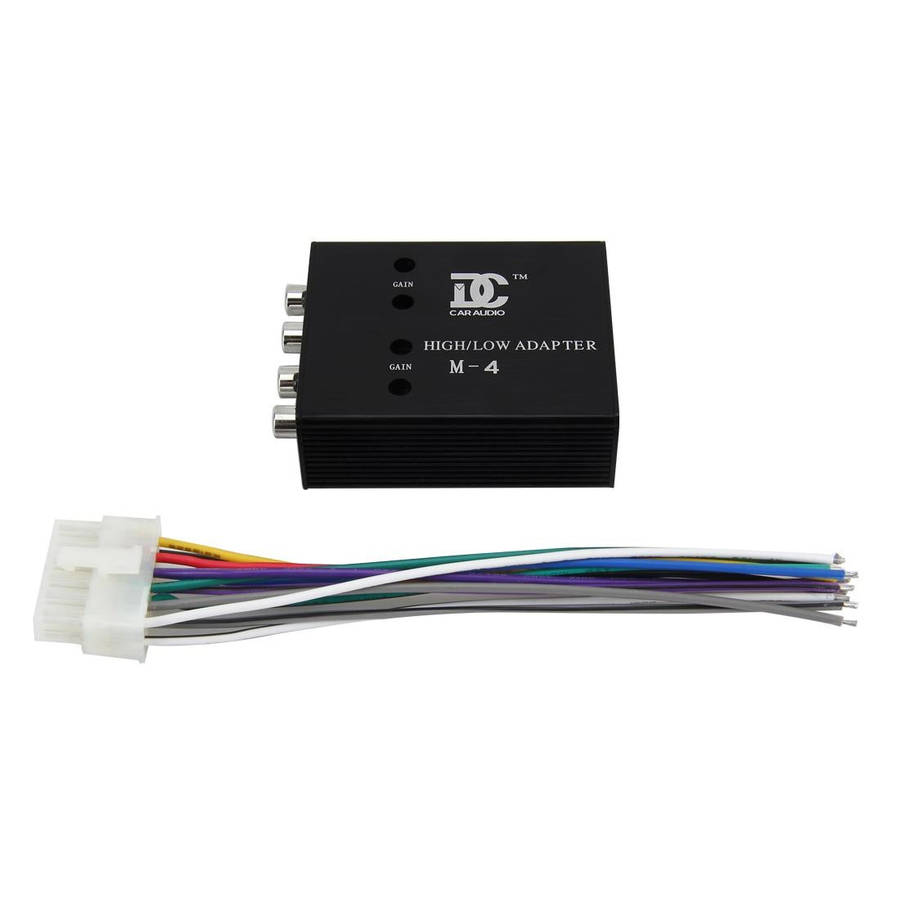 Car Audio Speaker Level Converter High VF Rotates Low VF 4 Ways Auto Car High to Low Impedance Co...