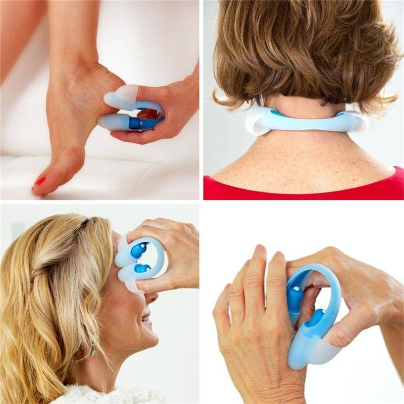 UTOUCH Finger Face and Neck Mini Massager Body Acupressure(Blue)