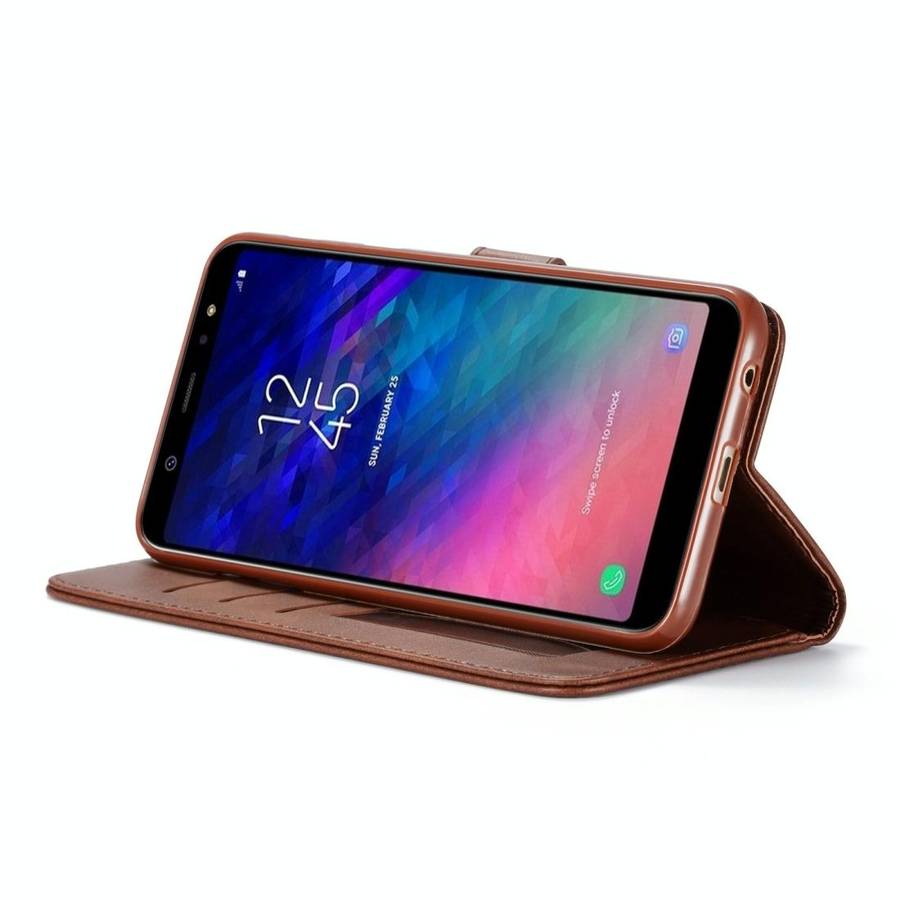 For Galaxy A6 Plus (2018) LC.IMEEKE Calf Texture Horizontal Flip Leather Case, with Holder & Card...