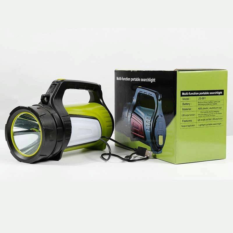 KINSACH Camping Light Outdoor Waterproof Multifunctional Portable Searchlight, Style:7028M(Green)