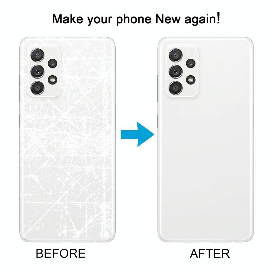 For Samsung Galaxy A52 5G / A52 4G Battery Back Cover with Camera Lens Cover(White)