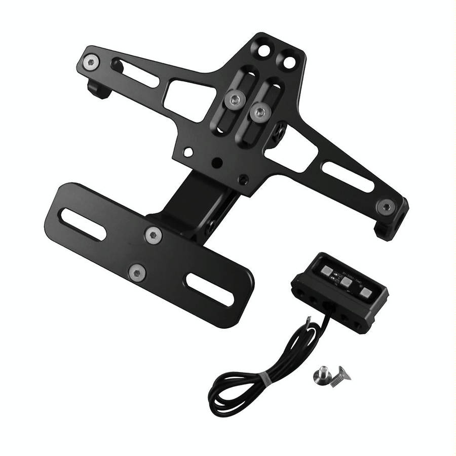 LPF013 Motorcycle Modification Accessories Universal Aircraft Shape Aluminum Alloy License Plate ...