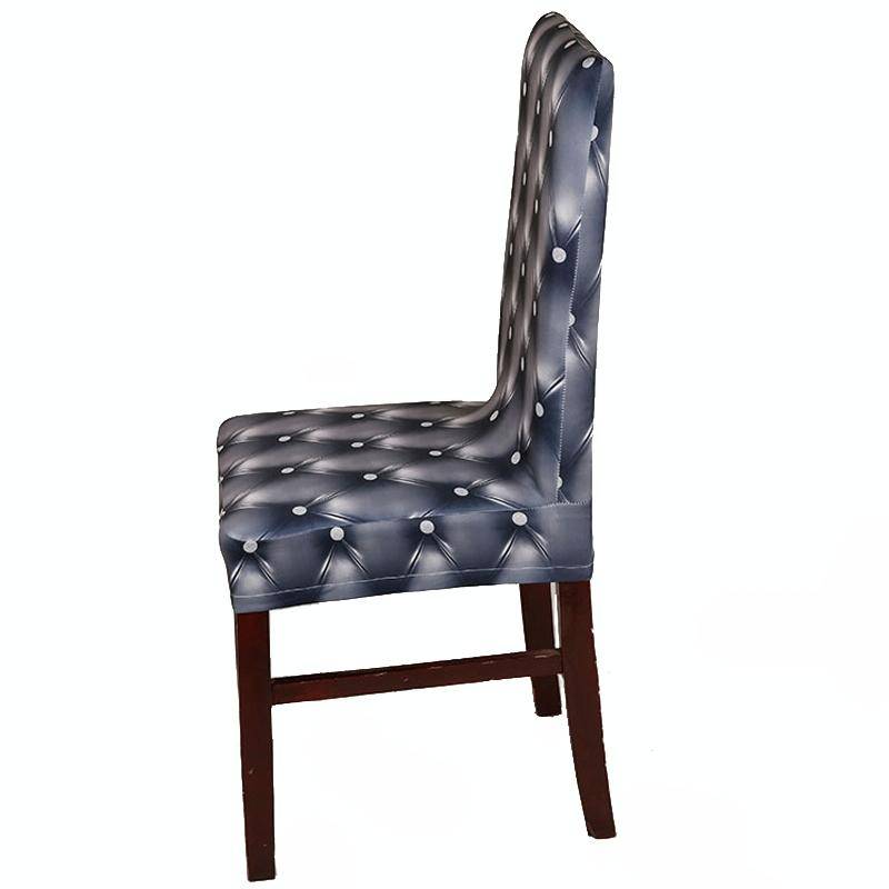 Anti-Fouling Household Chair Cover Dining Chair Sleeve One-Piece Stretch Chair Cover(Champagne)