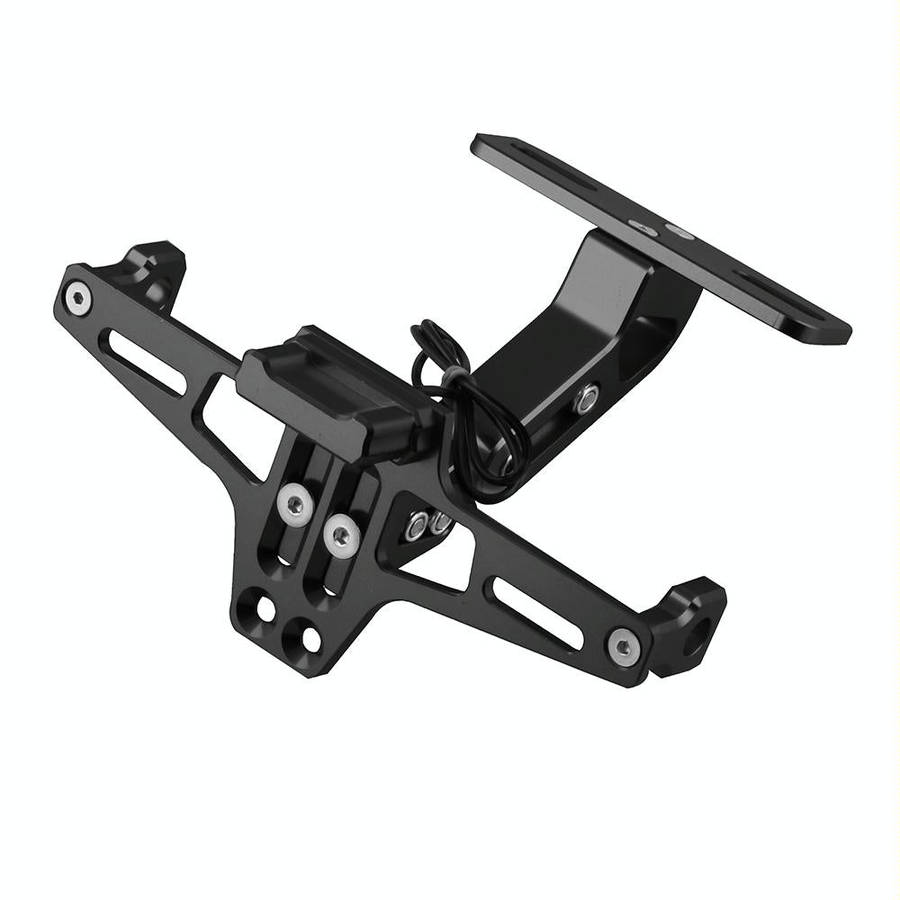LPF013 Motorcycle Modification Accessories Universal Aircraft Shape Aluminum Alloy License Plate ...