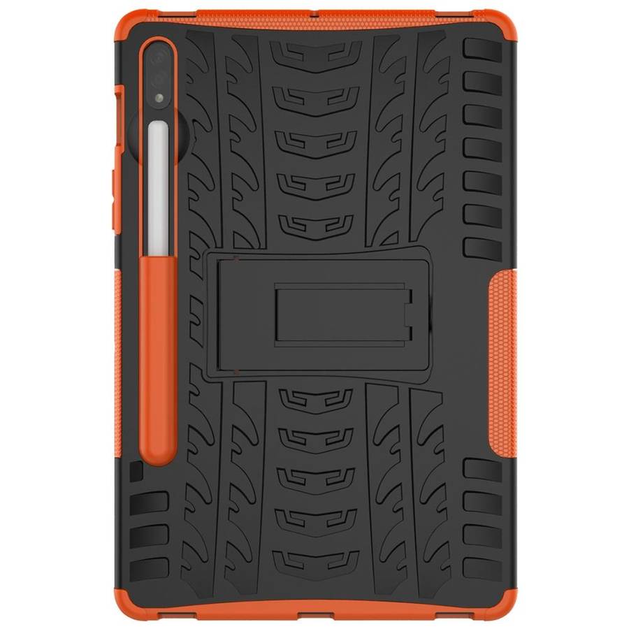For Samsung Galaxy Tab S8 / Galaxy Tab S7 T870 / T875 Tire Texture Shockproof TPU+PC Protective C...