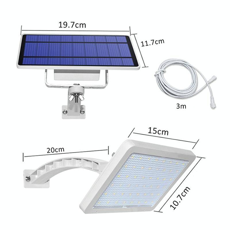 48 LED Detachable Solar Light IP65 Waterproof Outdoor Courtyard LED Street Lamp, Light Color:Warm...