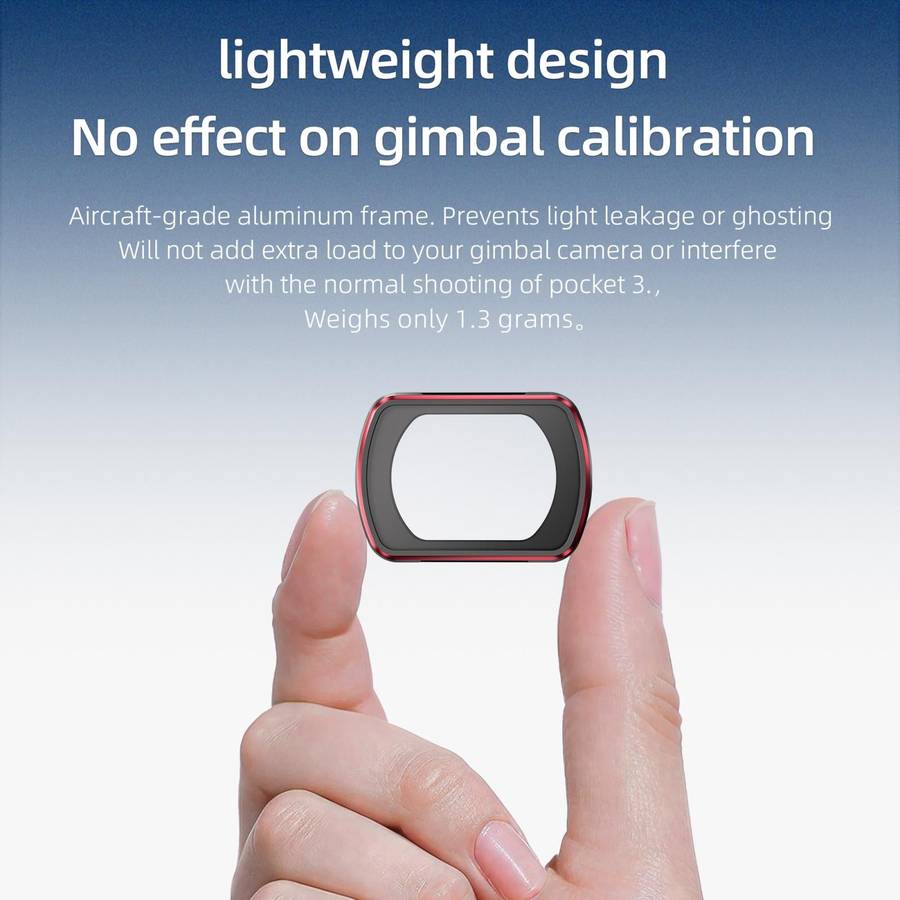 For DJI OSMO Pocket 3 STARTRC 1/4 Black Mist Filter