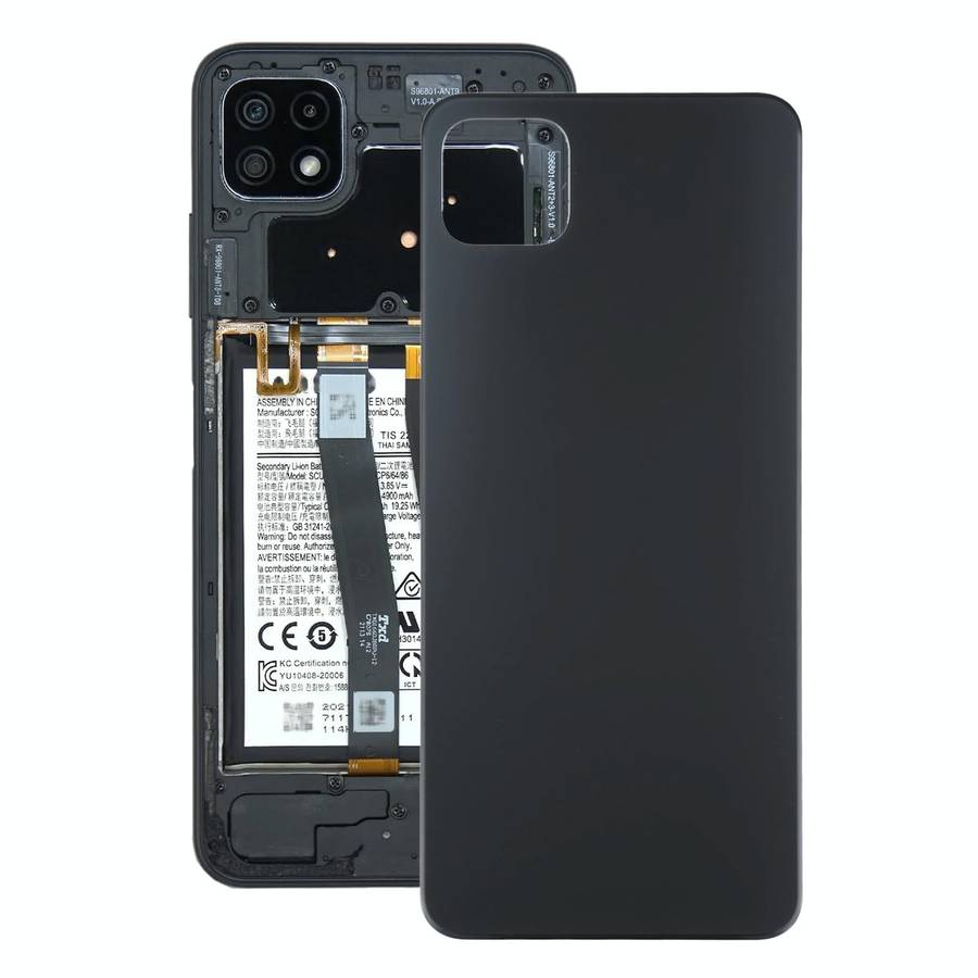 For Samsung Galaxy A22 5G Battery Back Cover (Black)