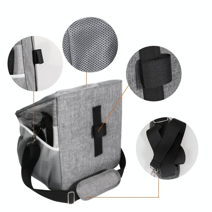 G74 Bicycle Basket Pet Package Convenient Pet Bag(Gray)
