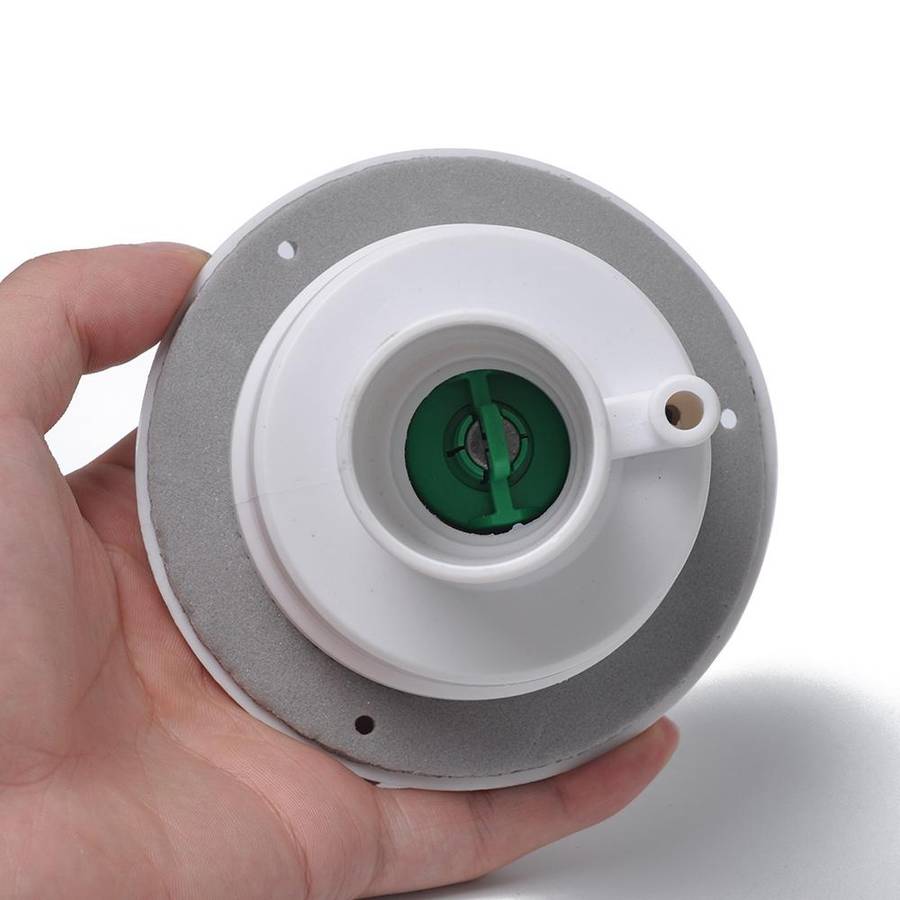 Locking Gravity Water Inlet Fill Dish Hatch Lock for RV Camper Trailer Cars(White)